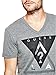 GUESS Men's Chip Logo V-Neck Tee