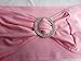 SheYang 50PCS Stretch Chair Sashes Bows Elastic Chair Bands with Buckle Slider Sashes Bows for Wedding Hotel Banquet Birthday Party Decorations (50PCS, Pink)