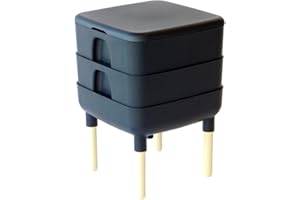 FCMP Outdoor - The Essential Living Composter, 2-Tray Worm Composter, Black