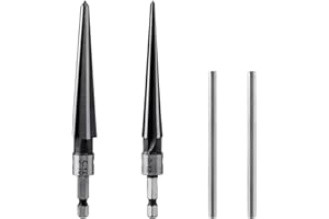 Eyech T Handle Reamer, Bridge Pin Hole Hand Held Reamer T Handle Tapered 6 Fluted Chamfer Reaming Woodworker Cutting Tool