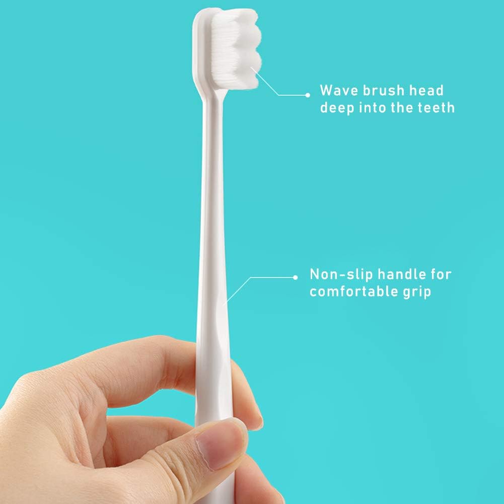 BHAHAI 4 PCS Extra Soft Toothbrushes, Micro Nano Manual Toothbrush Soft