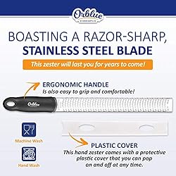 Orblue Lemon Zester & Cheese Grater - Premium