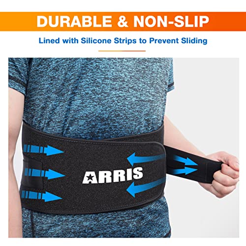 Gel Ice Pack for Back, ARRIS Back Ice Wrap with Support Belt for Pain