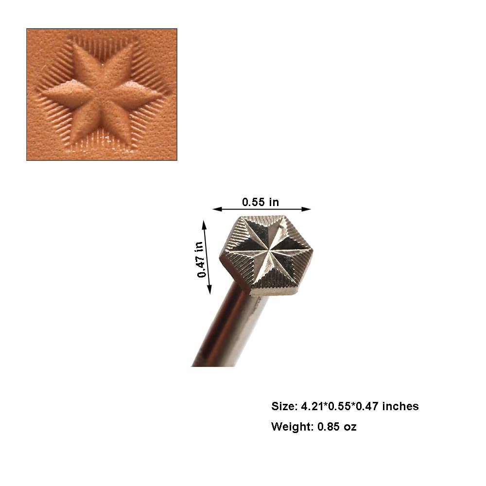 Leather Stamps,2 Pieces Professional Leather Stamping Tools for Craft Working 526+536
