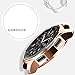 RuenTech Compatible with Samsung Galaxy Watch 42mm Case Cover, Scratch-Resistant Soft Flexible TPU Plated Protective Case Protector Shell Compatible for Galaxy Watch (42mm) SM-R810/SM-R815 (Rose Gold)