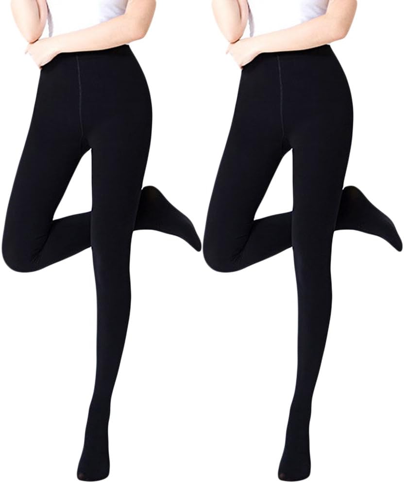Romastory Women's Winter Warm Pantyhose Tights Elastic Fleece Lined Leggings Pants