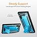YOUMAKER Case for Galaxy Note 10, Built-in Screen Protector Work with Fingerprint ID Kickstand Full Body Heavy Duty Protection Shockproof Cover for Samsung Galaxy Note 10 6.3 Inch - Blue/Black