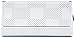Isaac Mizrahi Womens Fashion Designer Handbags Kay Leather Check Perforated Clutch White