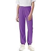 Haloumoning Boys Joggers Pants Kids Casual Elastic Waist Cuffed Sweatpants 5-14 Years