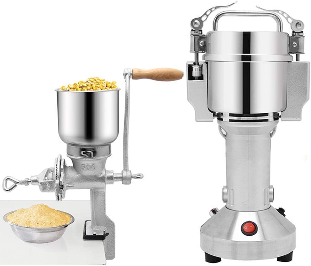 Moongiantgo Manual Corn Grain Grinder Mill + 150g Electric