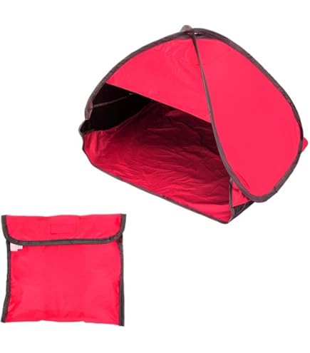 Tienda Plegable Automática HACRAHO Para Playa - Anti-UV, 80x50x55 Cm, Incluye Estacas Y Bolsas De Agua