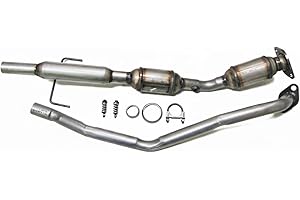 5STAR EXHAUST & MUFFLER Direct Fit Exhaust Catalytic Converter with Resonator, Grey, Hardware Included, Compatible with Toyot