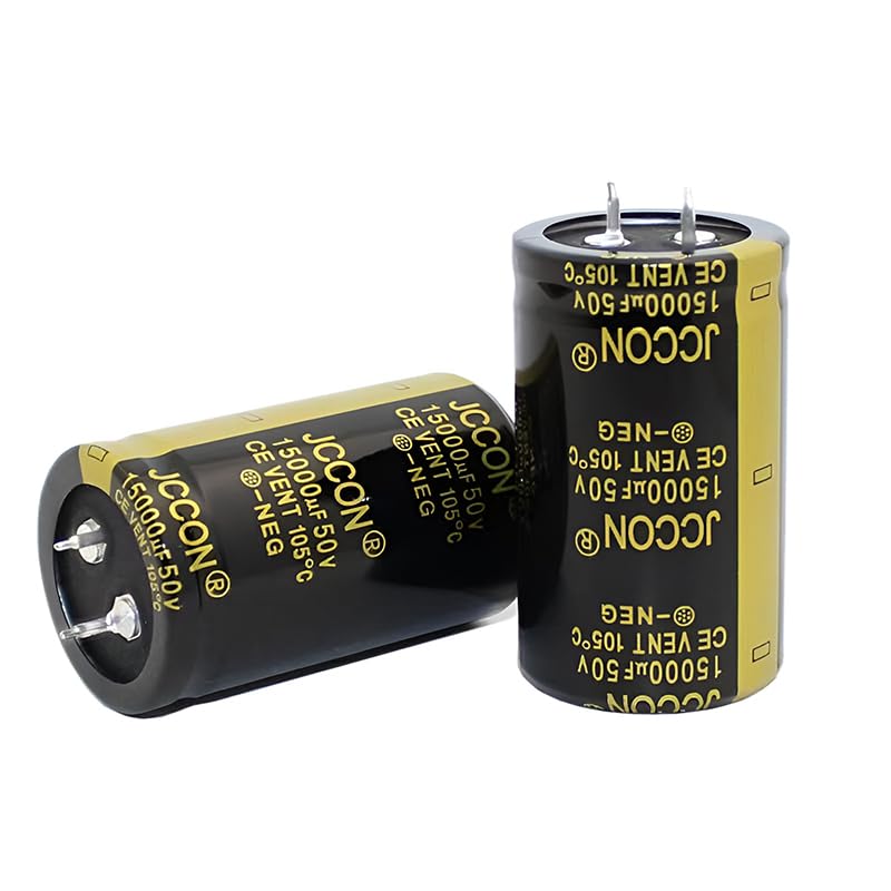 Photo 1 of 2 Pieces 50V15000UF 2-pin soldered snap-in Terminal electrolytic capacitors for Welding Machine, LED Driver Power Supply, Charging Pile, etc.