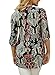 MICHEN Women Casual V Neck 3/4 Sleeve Cuffed Floral Printed Blouses Tops Size 4-20