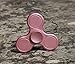 Fidget Spinner Toy Stress Reducer Portable Tri-Spinner Inner Peace Finger Toy Screw Axis Drop Test, Mute Bearing (Rose gold)