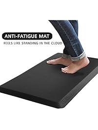 Kitchen Mat, Fu Store Waterproof Non-Slip Anti Fatigue Standing Mat for Kitchen Stand Up Desk Office Standing Workstations, 18" x 30"