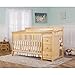 Dream On Me Brody 5-in-1 Convertible Full-Size Baby Crib & 3-Drawer Changer in Natural, Pinewood, GreenGuard Gold & JPMA, 1” Changer Pad, 3 Mattress Heights, Converts to Toddler & Full Size Bed