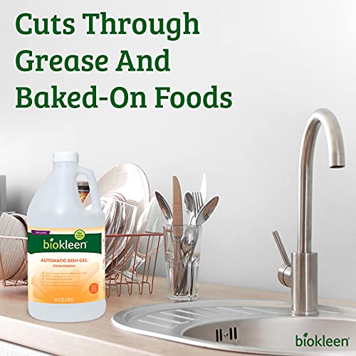 Biokleen Automatic Dishwashing Liquid Detergent Gel, Concentrated, Phosphate & Chlorine Free