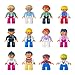 Minifigures Set of 48+10 - Lego-compatibe Mini People with Accessories Educational Building Bricks Toy