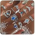 Amazon.com: Aimimier 13 Pcs Bohemian Stackable Joint Knuckle Ring Set ...