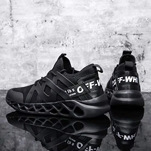image for Wrezatro Men's Breathable Athletic Running Sneakers Mesh Light Walking