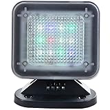 WALI Dummy Fake Security Tv Light LED Simulator with Power Adapter Timer Sensor Crime Prevention (FTVP001), Black