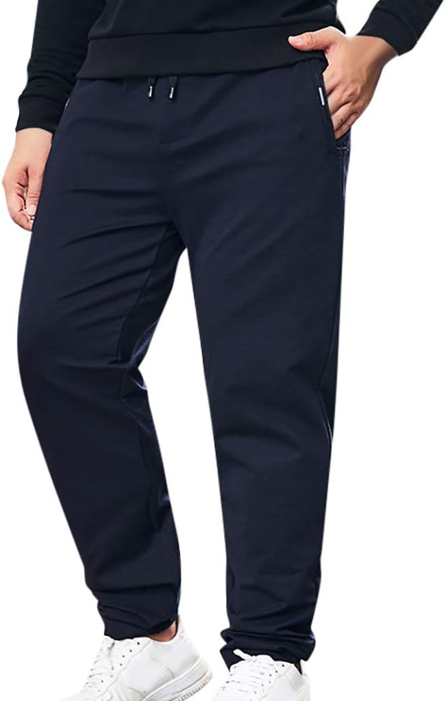 JAMZER Hot Sale Mens Stretch Jogging Bottoms Loose Fit Casual Autumn Jogger Pants Oversize Sweatpants