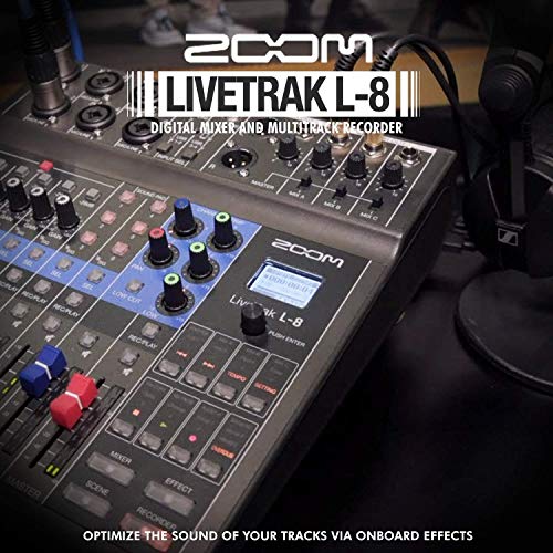 Zoom LiveTrak L8 Portable 8Channel Digital Mixer and Multitrack Recorder + SR360 Stereo