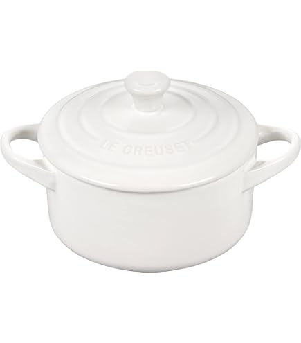 Amazon.com: Le Creuset Stoneware Set of 4 Mini Cocottes with