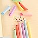 KitMax (TM) Pack of 12 Pcs Cute Cool Novelty Candy Color Seal Pen Tip Highlighter Office School Supplies Students Children Gift (Color May Vary)