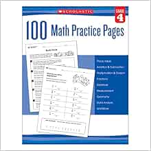 Amazon.com: 100 Math Practice Pages (Grade 4): 9780545799409
