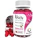 NutraBlast Biotin 5000 mcg Enhanced with Coconut Oil - Hair, Skin and Nails Vitamins - Made in USA (90 Strawberry Gummies)