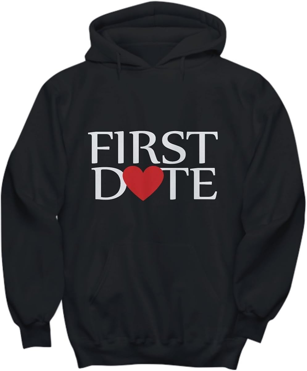 mmandiDESIGNS First Date Couples Hoodies First Date