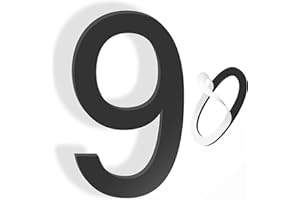 YEEZUNPU Self Adhesive House Number 3 inch House Numbers for Outside Acrylic Address Home Number House Apartments Office Hotel Room Numbers Modern Mailbox Numbers for Easy to Install (3in No.9)