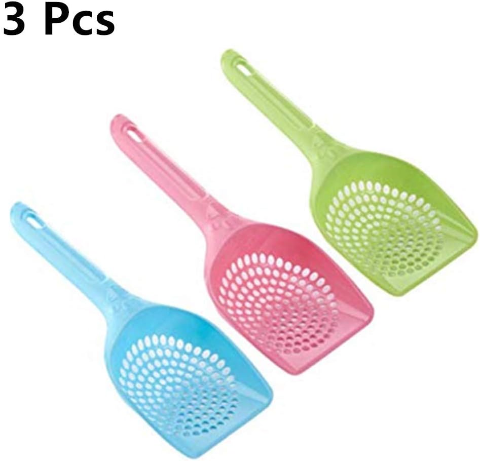 3 Pcs Cat Litter Scoop Durable Cat Litter Shovel Pet Cleanning Tool for