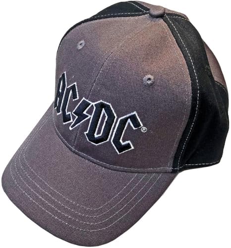 ACDC Baseball Cap Navy Classic Band Logo Official Sand Snapback