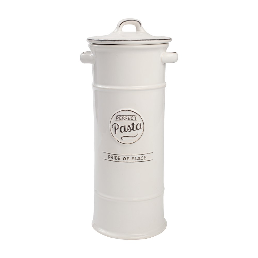 TG Pride of Place Pasta Spaghetti Storage Jar Ceramic White 18087