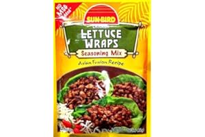 SUNBIRD Lettuce Wrap Seasoning Mix Packets - Asian Fusion Recipe for Chicken - 1.25 Ounce Each (Pack of 4)