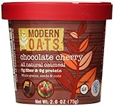 Modern Oats Chocolate Cherry Oatmeal, 2.6 Ounce (Pack of 12)