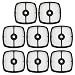 Wellsking 8 Air Filter for Echo SRM210 SRM225 ES-210 GT-200 GT-225 HC-150 HC-225 PAS-225 PAS-265 PB-250 PE-225 SHC-225 SRM-265 Trimmer Blower Replace 13031054130 A226001410