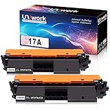 Uniwork Compatible Toner Cartridge Replacement for HP 17A CF217A use for Laserjet Pro M102w M130fw, Laserjet Pro MFP M130fw M130nw M130fn M130a Printer, 2 Black (with Chip)
