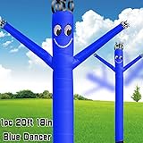 MOUNTO 20ft 18inch Fly Puppet Dancer Tube Man Fly Guy Puppet Dancer (Blue)