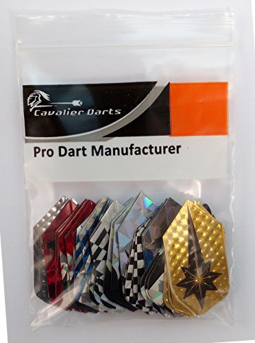 10 Sets/30 Pcs Slim Dart Flights Sets Brand New Long Life Wholesale 2D Aluminum Laser Bling Darts Flights RICH VARIETY Designs