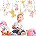 Ginkago 40 PCS Unicorn Party Supplies Decoration 30 Hanging Swirls & 10 Unicorn Balloons for Kids Unicorn Theme Birthday Party Favors Girls Gift