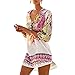 Womens Cover up Bohemia Tassel Swimsuit Beachwear Bikini Dress (A) White, One Size