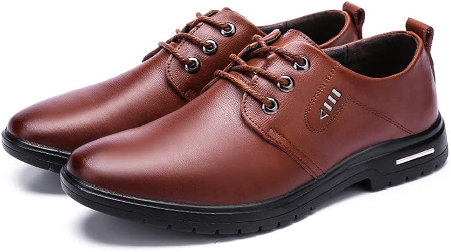 Amazon Pirn オールシーズン ビジネスシューズ メンズ靴 通勤 革靴 冠婚葬祭 就活 大きいサイズ 紳士靴 柔らかい 甲高 高級レザー ストレートチップ 防臭 男性用 軽量 高級 抗菌 足ムレ防止 歩きやすい 普段用 足痛くないドレスシューズ Pirn ビジネスシューズ