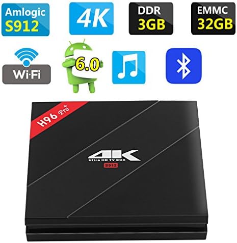 H96 Pro TV BOX 3GB RAM 32GB ROM Amlogic S912 Octa-core CPU Android 6.0 Dual-band WIFI 2.4GHz/5.0GHz Bluetooth 4.1 1000M LAN 4K 2K Set Top Box