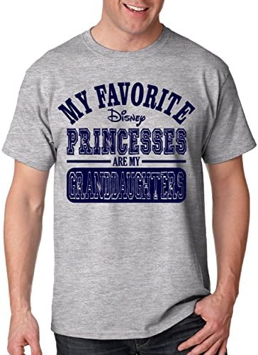 DisGear My Favorite Disney Princesses Are My Granddaughters T-Shirt Light Steel, 2X-Large