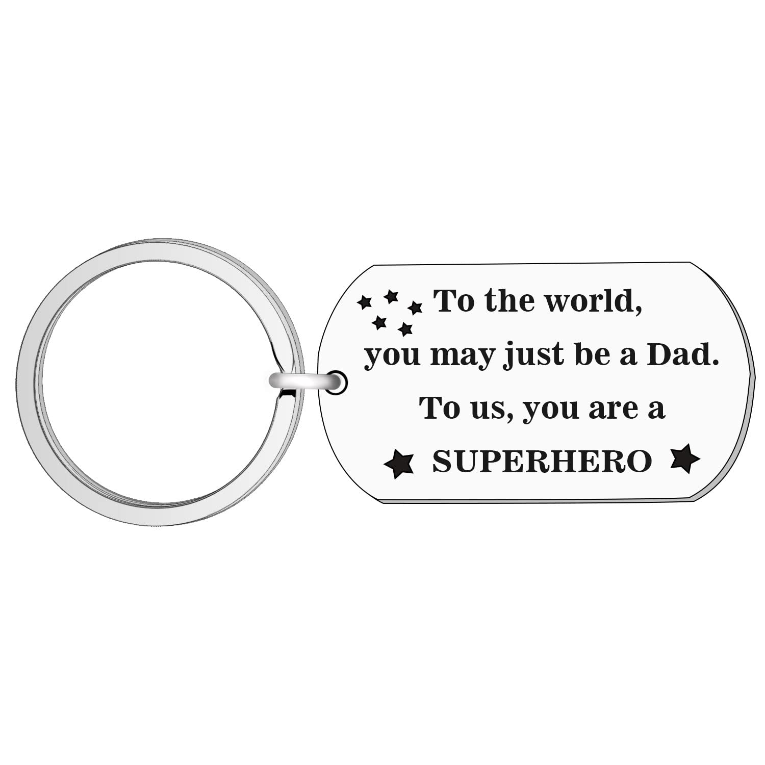 STYFA Dad keyring Dad,To Us You Are A Superhero keyring Birthday Gifts Dad Gifts from Daughter