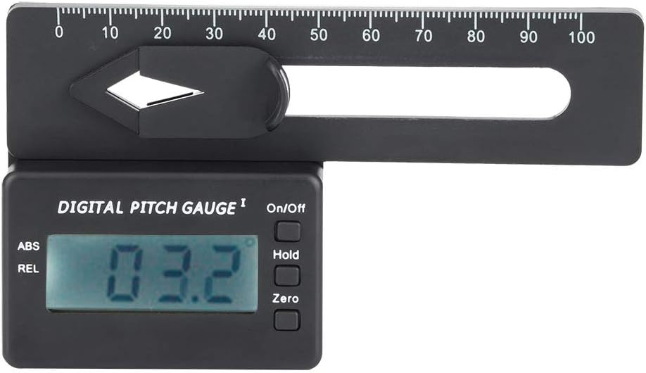 Digital Pitch Gauge For RC Helicopters - LCD Display Angle Measurement Tool